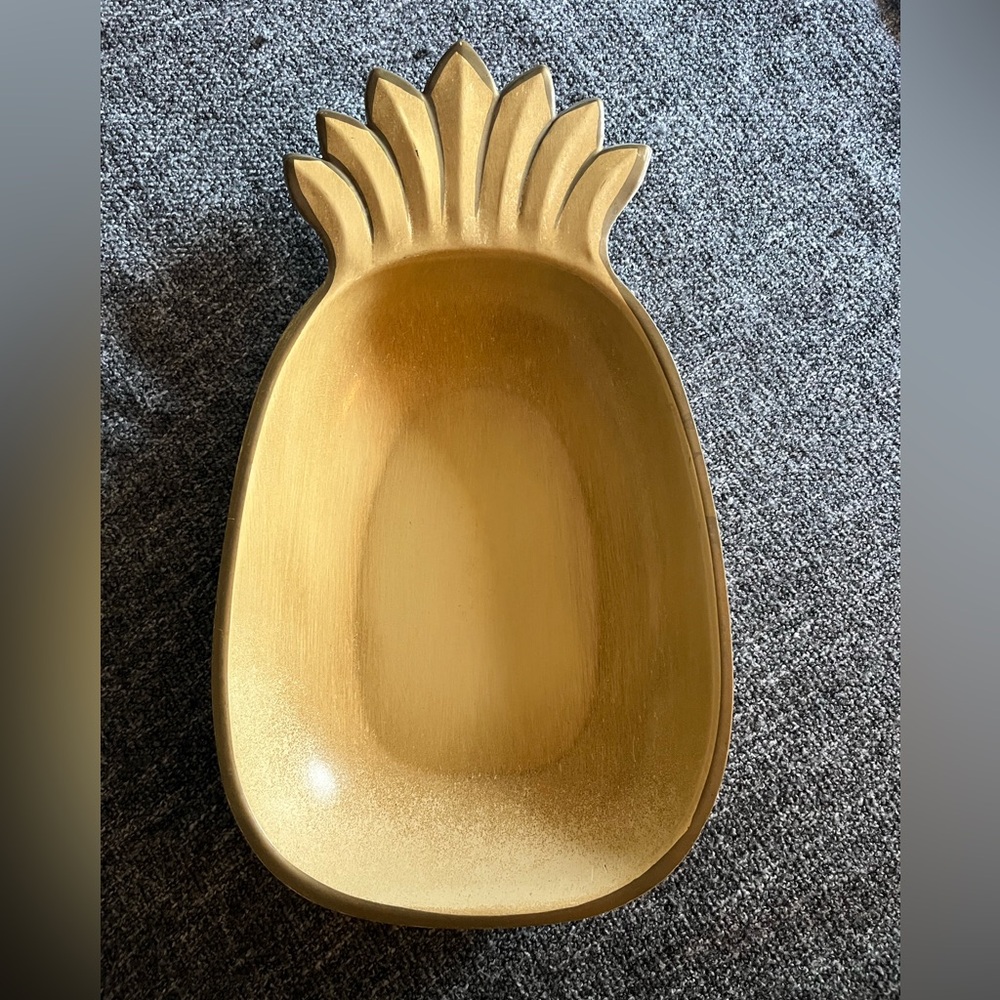 Nashco Products MCM Metal Pineapple Serving Bowl 1940’s-1950’s